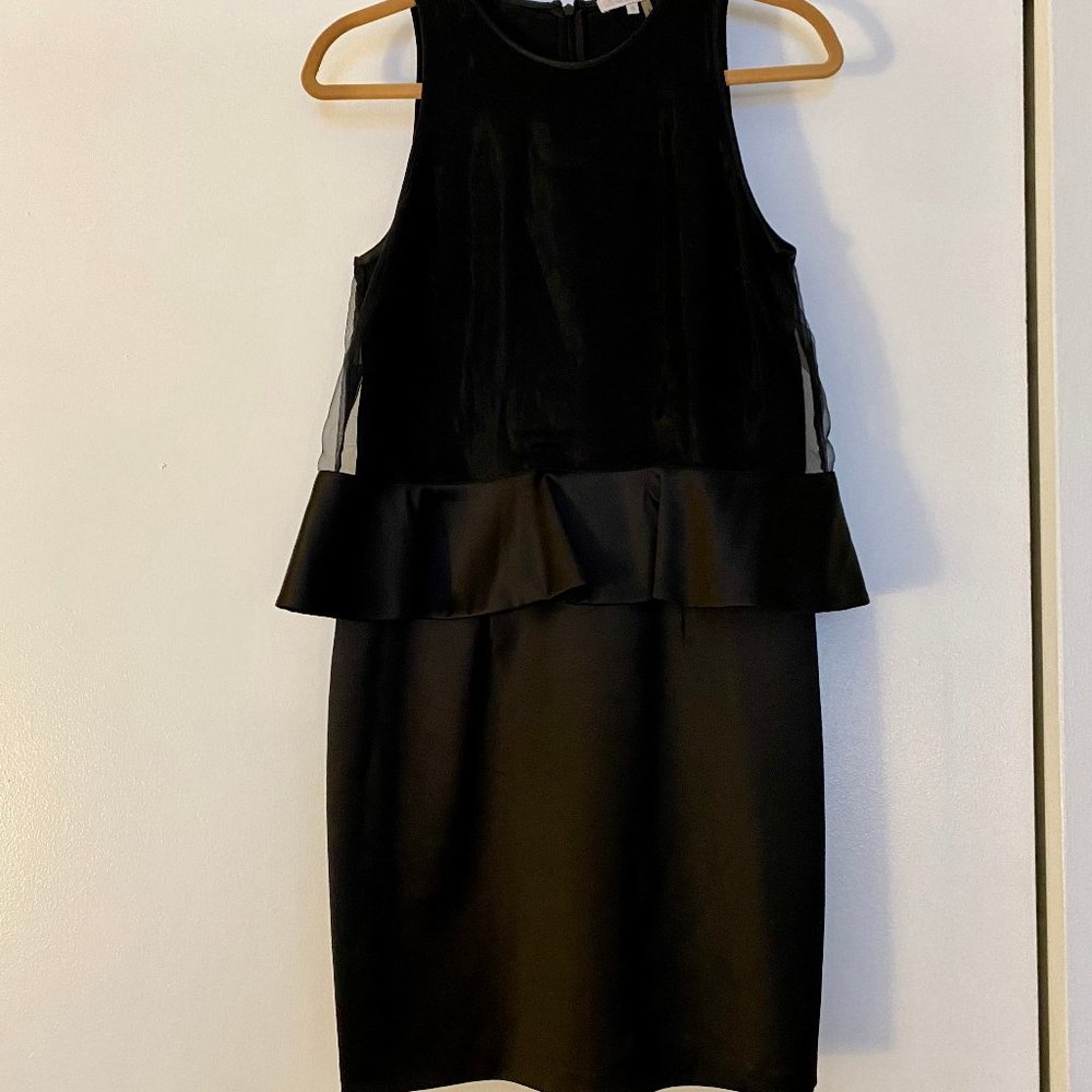 1. State Peplum Black Cocktail Dress